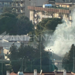 Taranto, incendio nell’ex centro sportivo