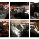 San Michele, incendio nella notte: distrutte auto in rivendita