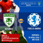 Serie D/H, Rotonda-Fidelis Andria in diretta su Antenna Sud Extra