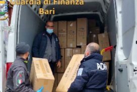 Sequestrate 16mila paia di scarpe dai finanzieri di Bari: donazioni dei militari in Puglia