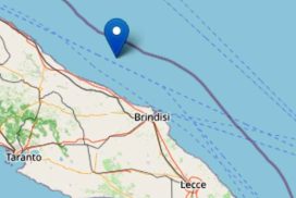 Brindisi, lieve scossa di terremoto al largo della costa adriatica