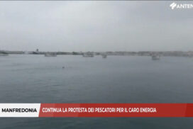 Continua la protesta dei pescatori di Manfredonia contro il caro energia
