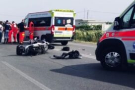 Incidenti: scontro auto-moto-furgone nel Barese, muore 35enne