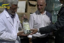 Quasi 3 litri di alcol etilico sequestrati: finanzieri li donano alla Casa sollievo della sofferenza