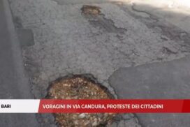Bari, voragini in via Candura: protestano i cittadini